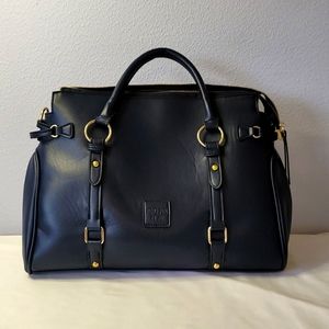 Navy Jing Pin Satchel